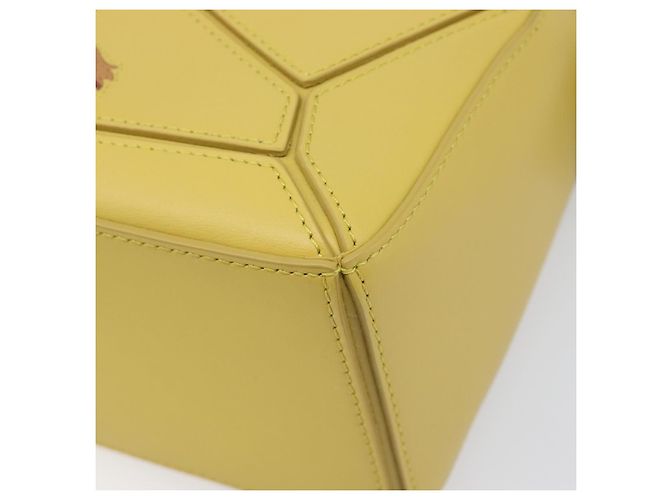 LOEWE x Studio Ghibli Howl's Moving Castle Hin Puzzle Bag Yellow Auth 167554SM Giallo - vista 12