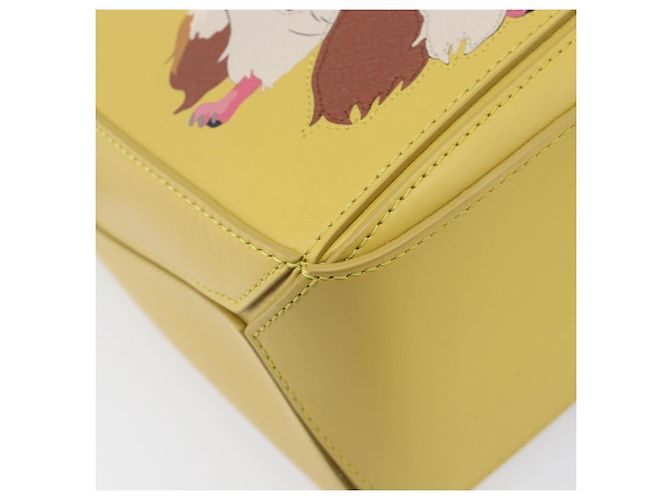 LOEWE x Studio Ghibli Howl's Moving Castle Hin Puzzle Bag Yellow Auth 167554SM Giallo - vista 13