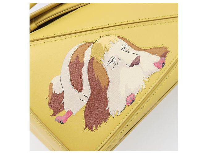 LOEWE x Studio Ghibli Howl's Moving Castle Hin Puzzle Bag Yellow Auth 167554SM Giallo - vista 17