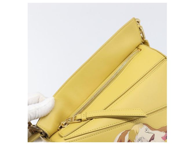 LOEWE x Studio Ghibli Howl's Moving Castle Hin Puzzle Bag Yellow Auth 167554SM Giallo - vista 18