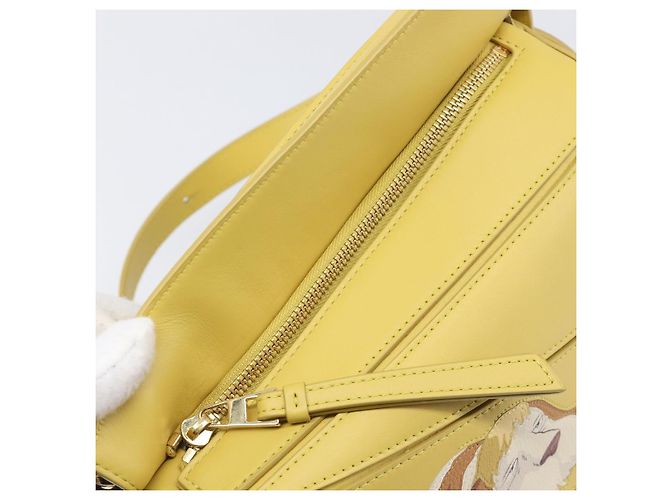 LOEWE x Studio Ghibli Howl's Moving Castle Hin Puzzle Bag Yellow Auth 167554SM Giallo - vista 19