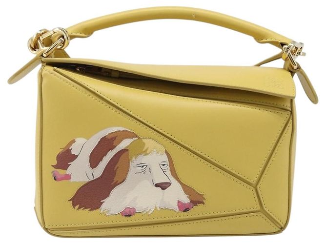 LOEWE x Studio Ghibli Howl's Moving Castle Hin Puzzle Bag Yellow Auth 167554SM Giallo - vista 2