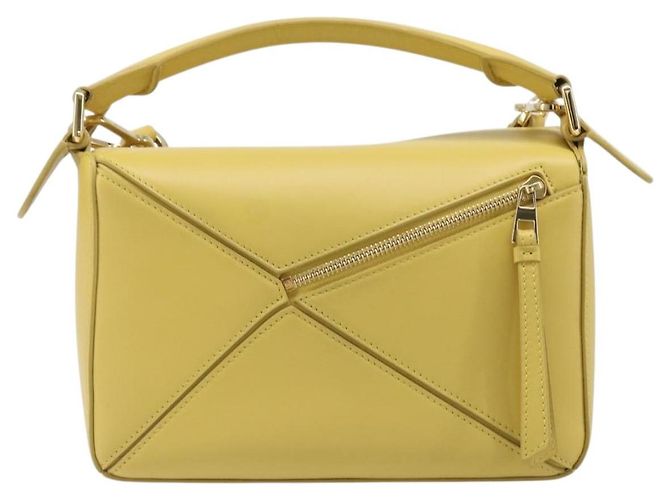 LOEWE x Studio Ghibli Howl's Moving Castle Hin Puzzle Bag Yellow Auth 167554SM Giallo - vista 3