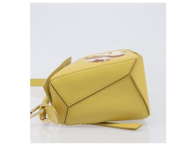 LOEWE x Studio Ghibli Howl's Moving Castle Hin Puzzle Bag Yellow Auth 167554SM Giallo - vista 5