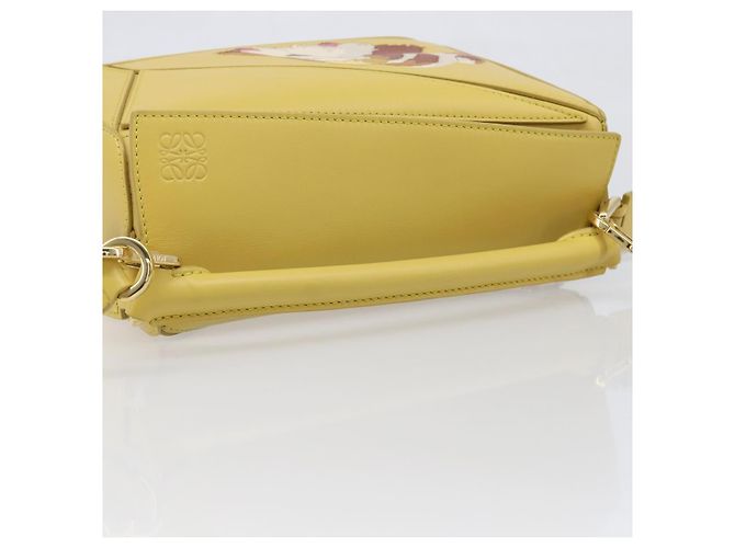 LOEWE x Studio Ghibli Howl's Moving Castle Hin Puzzle Bag Yellow Auth 167554SM Giallo - vista 7