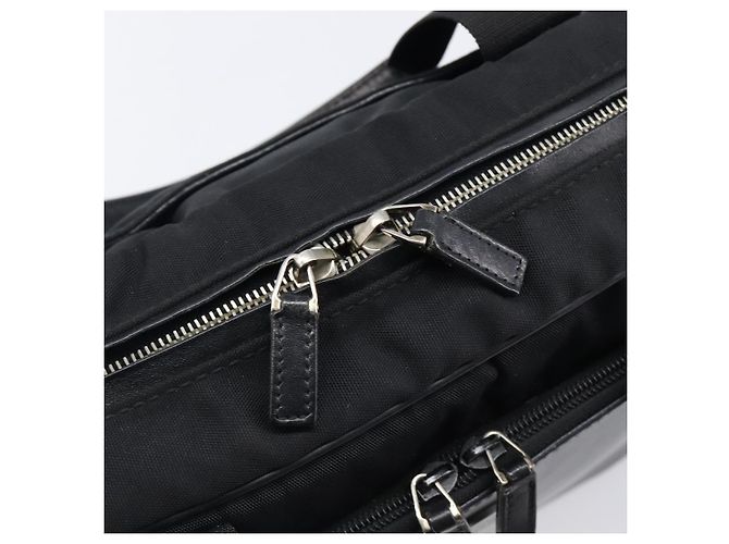 Borsa da Lavoro GUCCI Canvas Black Silver 019 0327 Auth bs37023 Nero Argento - vista 15