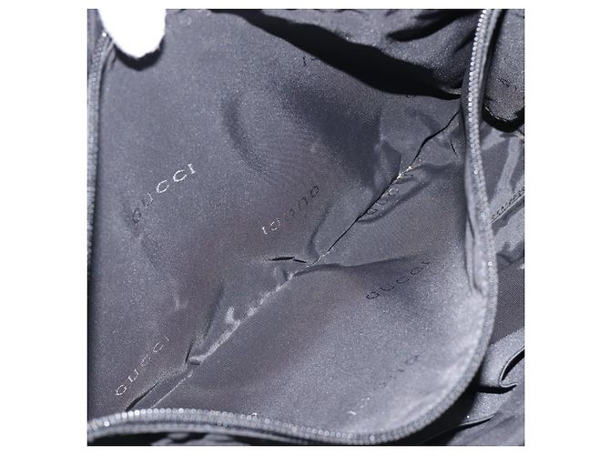 Borsa da Lavoro GUCCI Canvas Black Silver 019 0327 Auth bs37023 Nero Argento - vista 20