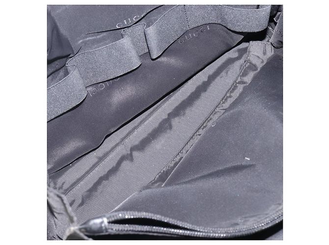 Borsa da Lavoro GUCCI Canvas Black Silver 019 0327 Auth bs37023 Nero Argento - vista 21