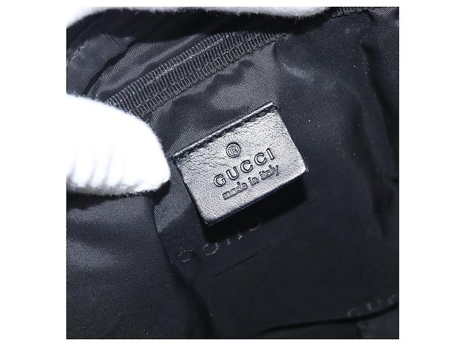 Borsa da Lavoro GUCCI Canvas Black Silver 019 0327 Auth bs37023 Nero Argento - vista 22