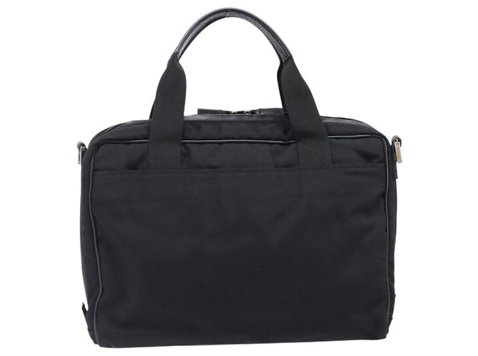 Borsa da Lavoro GUCCI Canvas Black Silver 019 0327 Auth bs37023 Nero Argento - vista 3