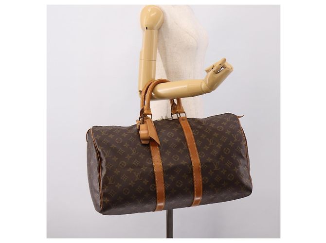 LOUIS VUITTON Monogram Keepall 45 Boston Bag M41428 LV Auth ka6082 Monogramma - vista 20