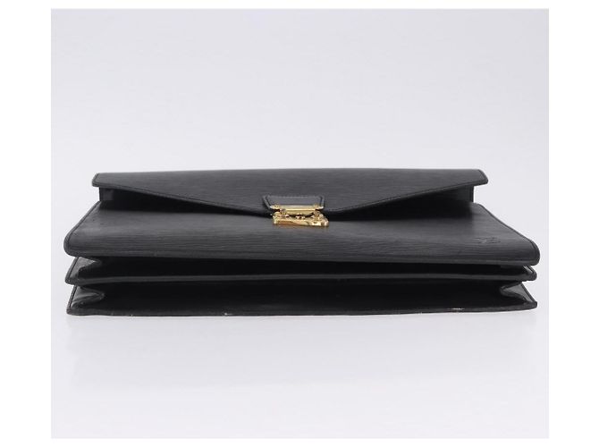 LOUIS VUITTON Epi Serviette Conseiller Business Bag Black M54422 LV Auth BA15701 Nero - vista 11