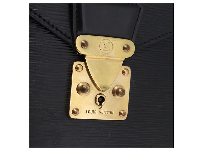 LOUIS VUITTON Epi Serviette Conseiller Business Bag Black M54422 LV Auth BA15701 Nero - vista 17