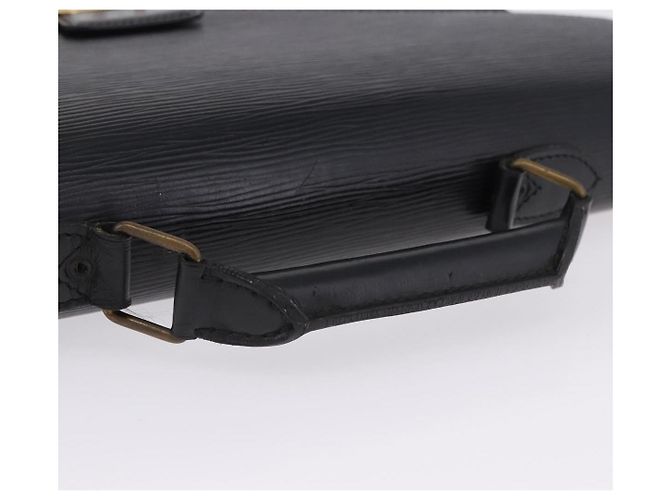LOUIS VUITTON Epi Serviette Conseiller Business Bag Black M54422 LV Auth BA15701 Nero - vista 9
