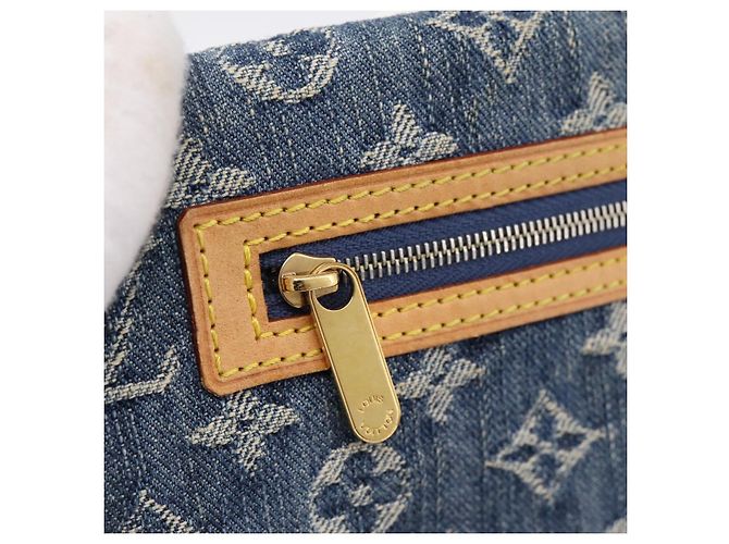 LOUIS VUITTON Monogram Denim Pochette Plat Clutch Bag Blue M95007 Auth 202197V - vista 18