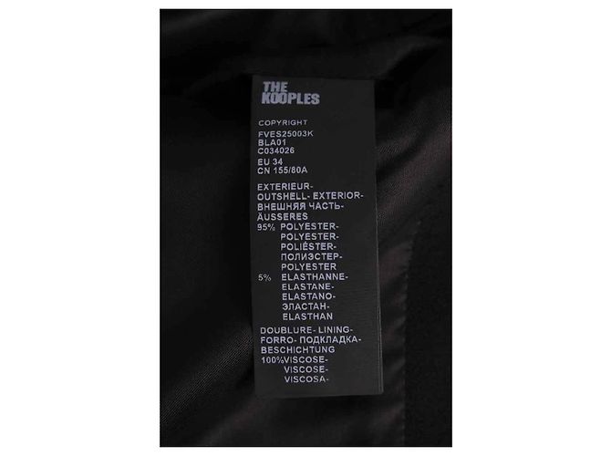 Blazer negro The Kooples - vista 6