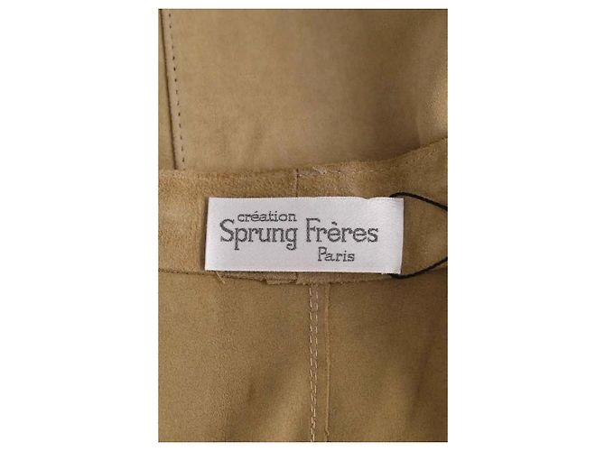 Lederkleid Sprung Frères Camel Kamel - Ansicht 5