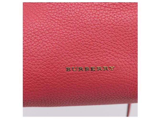 Borsa a tracolla BURBERRY in pelle Pink Gold Auth 203127 Rosa D'oro - vista 14