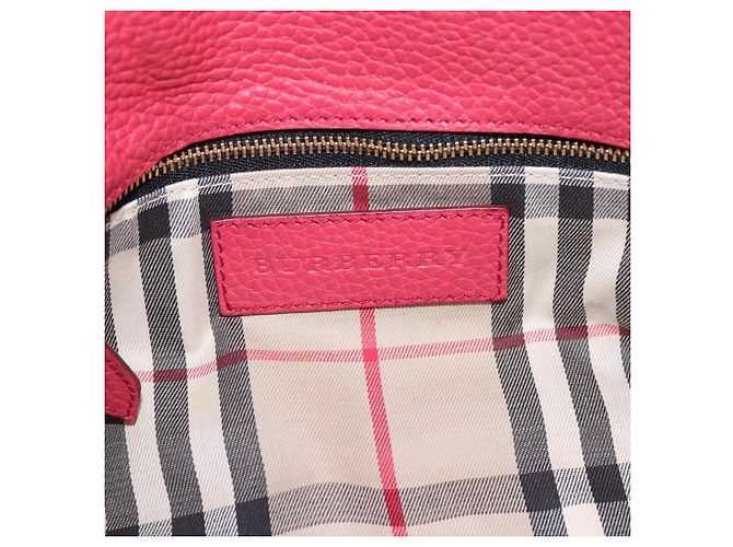 Borsa a tracolla BURBERRY in pelle Pink Gold Auth 203127 Rosa D'oro - vista 16