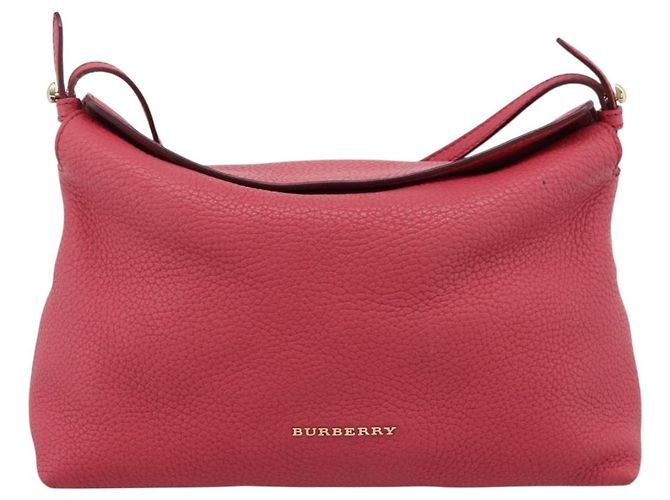 Borsa a tracolla BURBERRY in pelle Pink Gold Auth 203127 Rosa D'oro - vista 2