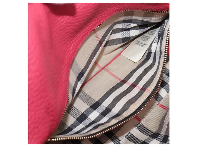 Borsa a tracolla BURBERRY in pelle Pink Gold Auth 203127 Rosa D'oro - vista 20
