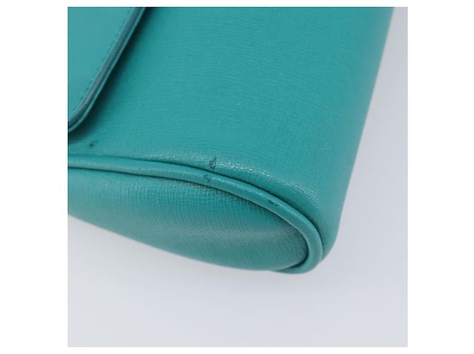 Borsa a tracolla FENDI in pelle verde e oro Auth 202879A D'oro - vista 11