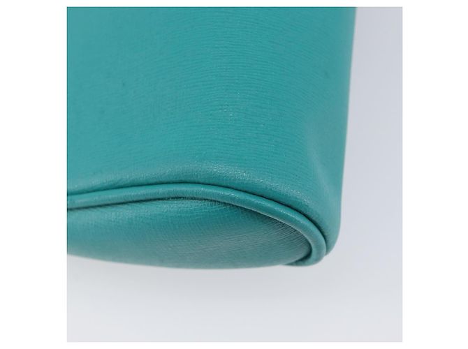 Borsa a tracolla FENDI in pelle verde e oro Auth 202879A D'oro - vista 13