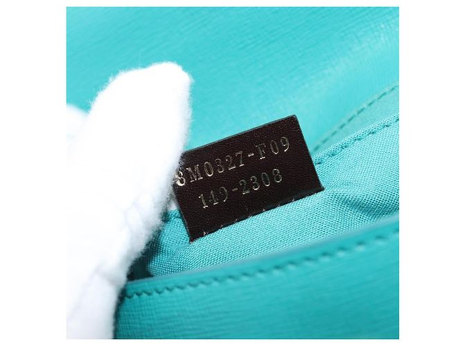 Borsa a tracolla FENDI in pelle verde e oro Auth 202879A D'oro - vista 22