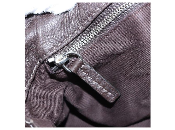 Chloé Borsa a mano Chloe Paddington in pelle marrone oro argento Auth 200539V D'oro - vista 22