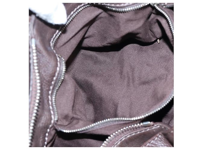 Chloé Borsa a mano Chloe Paddington in pelle marrone oro argento Auth 200539V D'oro - vista 23