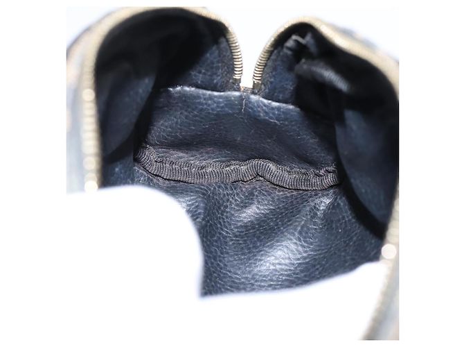 Pouch FENDI Zucca Canvas Marrone Nero Auth 203810 - vista 16