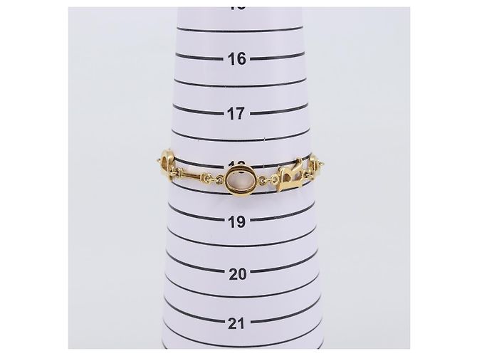 Bracciale Christian Dior Metallo Tono Oro Auth SW2835V - vista 13