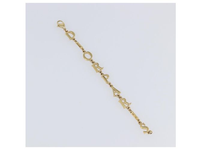 Bracciale Christian Dior Metallo Tono Oro Auth SW2835V - vista 2