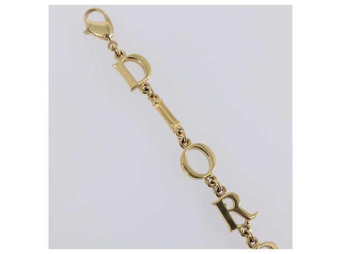 Bracciale Christian Dior Metallo Tono Oro Auth SW2835V - vista 4