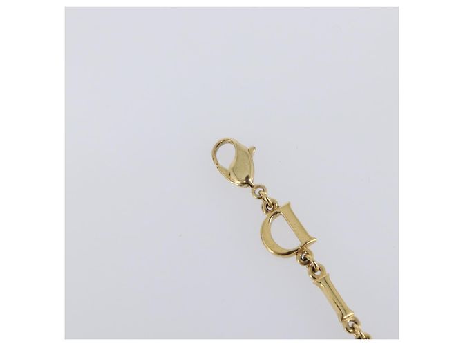 Bracciale Christian Dior Metallo Tono Oro Auth SW2835V - vista 8