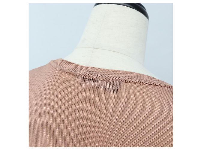 VALENTINO Kurzarm-Top Rayon Rosa Weiß Auth 202323M Pink - Ansicht 7