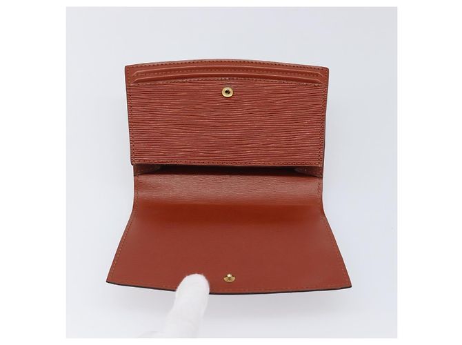 LOUIS VUITTON Epi Tilsitt Pouch Brown M52603 LV Auth 200717 Marrom - vista 12