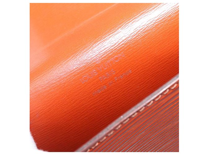 LOUIS VUITTON Epi Tilsitt Pouch Brown M52603 LV Auth 200717 Marrom - vista 13