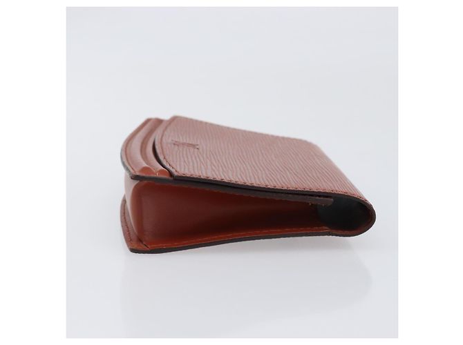 LOUIS VUITTON Epi Tilsitt Pouch Brown M52603 LV Auth 200717 Marrom - vista 4