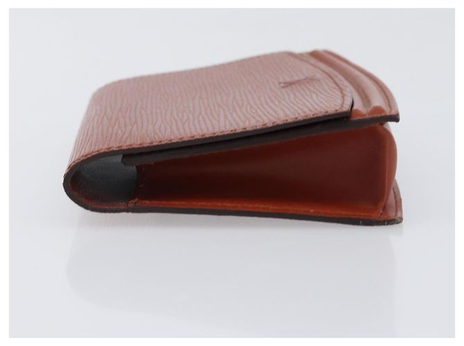 LOUIS VUITTON Epi Tilsitt Pouch Brown M52603 LV Auth 200717 Marrom - vista 5