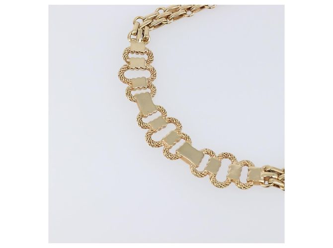 Collana Christian Dior metallo Gold Tone Auth SW2803 - vista 12