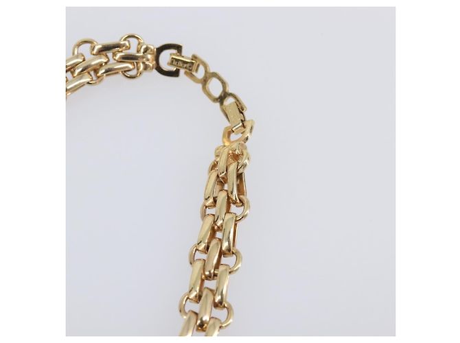 Collana Christian Dior metallo Gold Tone Auth SW2803 - vista 16