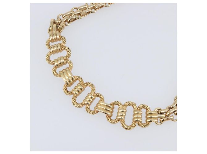 Collana Christian Dior metallo Gold Tone Auth SW2803 - vista 3