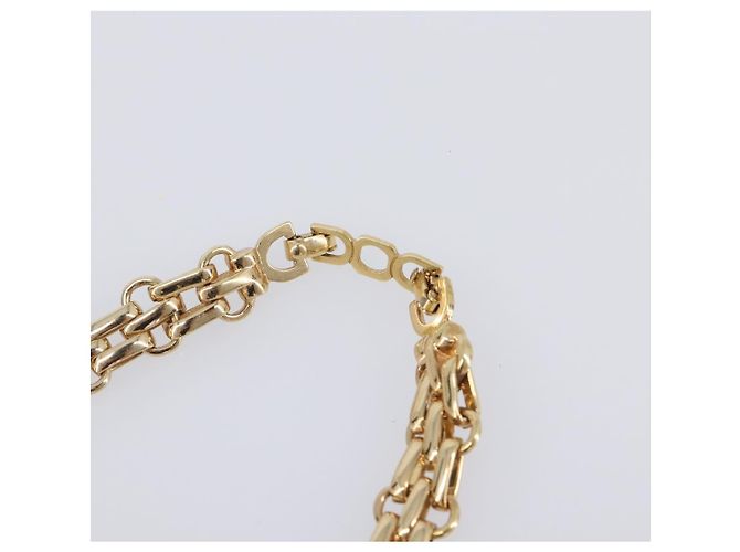 Collana Christian Dior metallo Gold Tone Auth SW2803 - vista 6