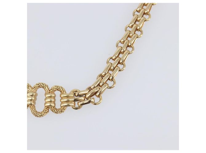 Collana Christian Dior metallo Gold Tone Auth SW2803 - vista 9