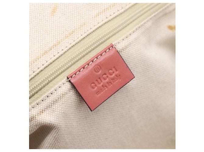 Borsa GUCCI Diamante Canvas 2way Beige Gold 223974 Auth 203180 D'oro - vista 18
