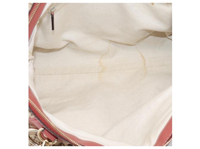 Borsa GUCCI Diamante Canvas 2way Beige Gold 223974 Auth 203180 D'oro - vista 19