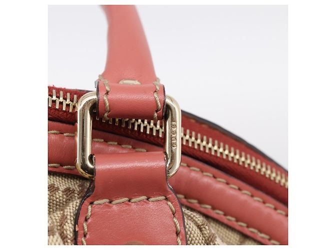 Borsa GUCCI Diamante Canvas 2way Beige Gold 223974 Auth 203180 D'oro - vista 26