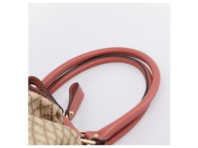 Borsa GUCCI Diamante Canvas 2way Beige Gold 223974 Auth 203180 D'oro - vista 8