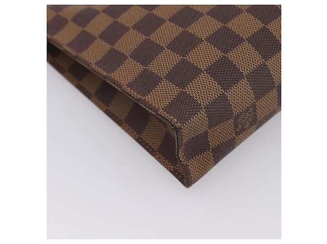 LOUIS VUITTON Damier Ebene Poche Toilette 26 Pouch N47543 LV Auth 202619A - vista 11